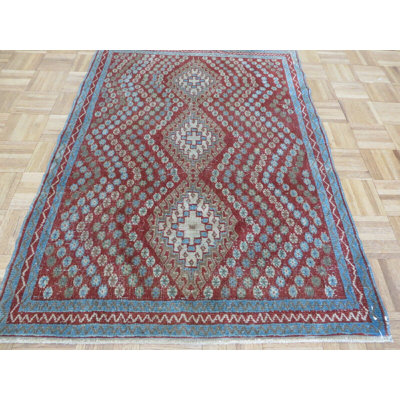 Corentin One-of-a-Kind 3'3" X 4'5" Wool Area Rug in Red