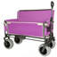 Chariot pliant convertible 3-en-1 robuste avec banc et rangement - 500 lb, chariot utilitaire d'une capacité de 180 L, roues tout-terrain pour le camping, la plage, les sports, le jardin, le poisson, le mauve-123115864