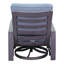 Chaise berçante pivotante avec coussins courtyard Shoaf
