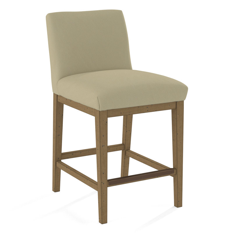 Upholstered Stool, Pecan, Rumor Bliss
