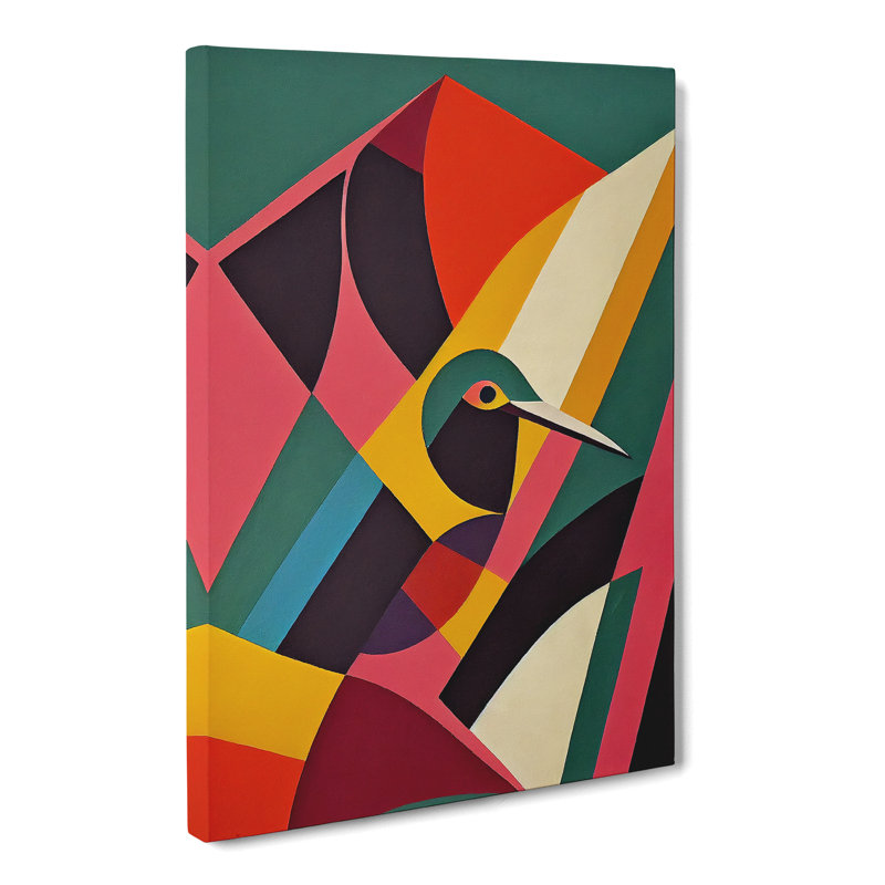 Hummingbird Abstract Vol.1 - Wrapped Canvas, 60cm H x 40cm W x 3cm D
