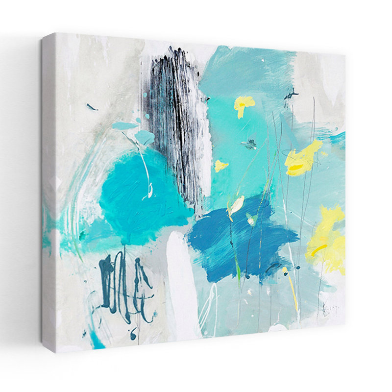 Narcisse, art abstrait contemporain, H 32 po x l 32 po