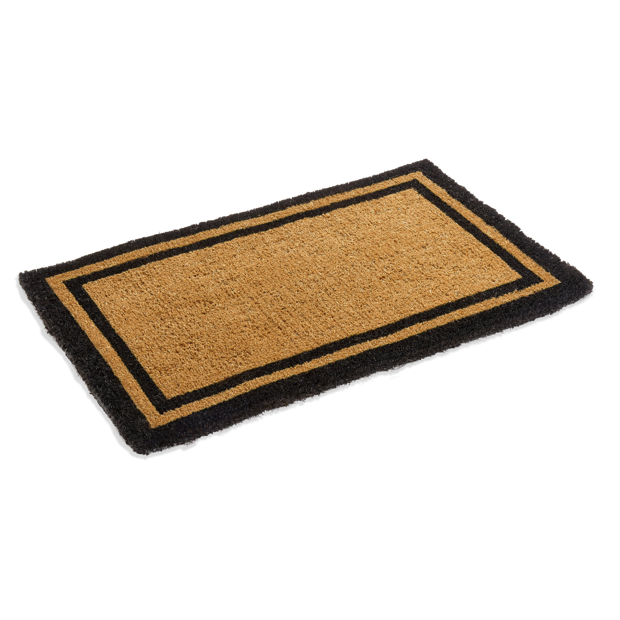 Alleffra Indoor/Outdoor Doormat, Black, Rectangle 2' x 4'