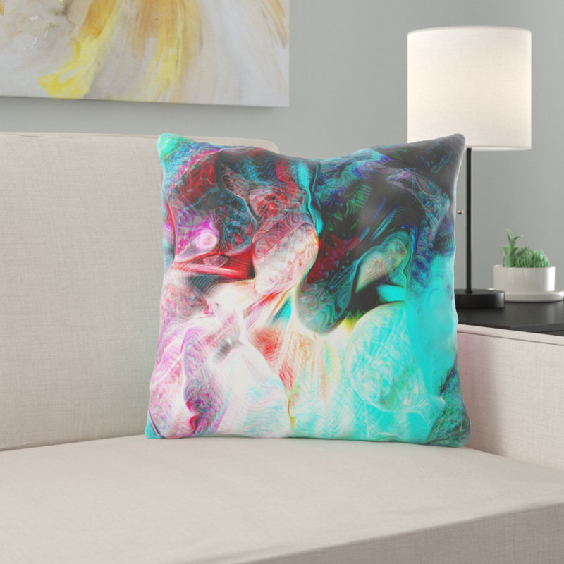 Housse et insert de coussin carré Noga, Microsuède, Intérieur