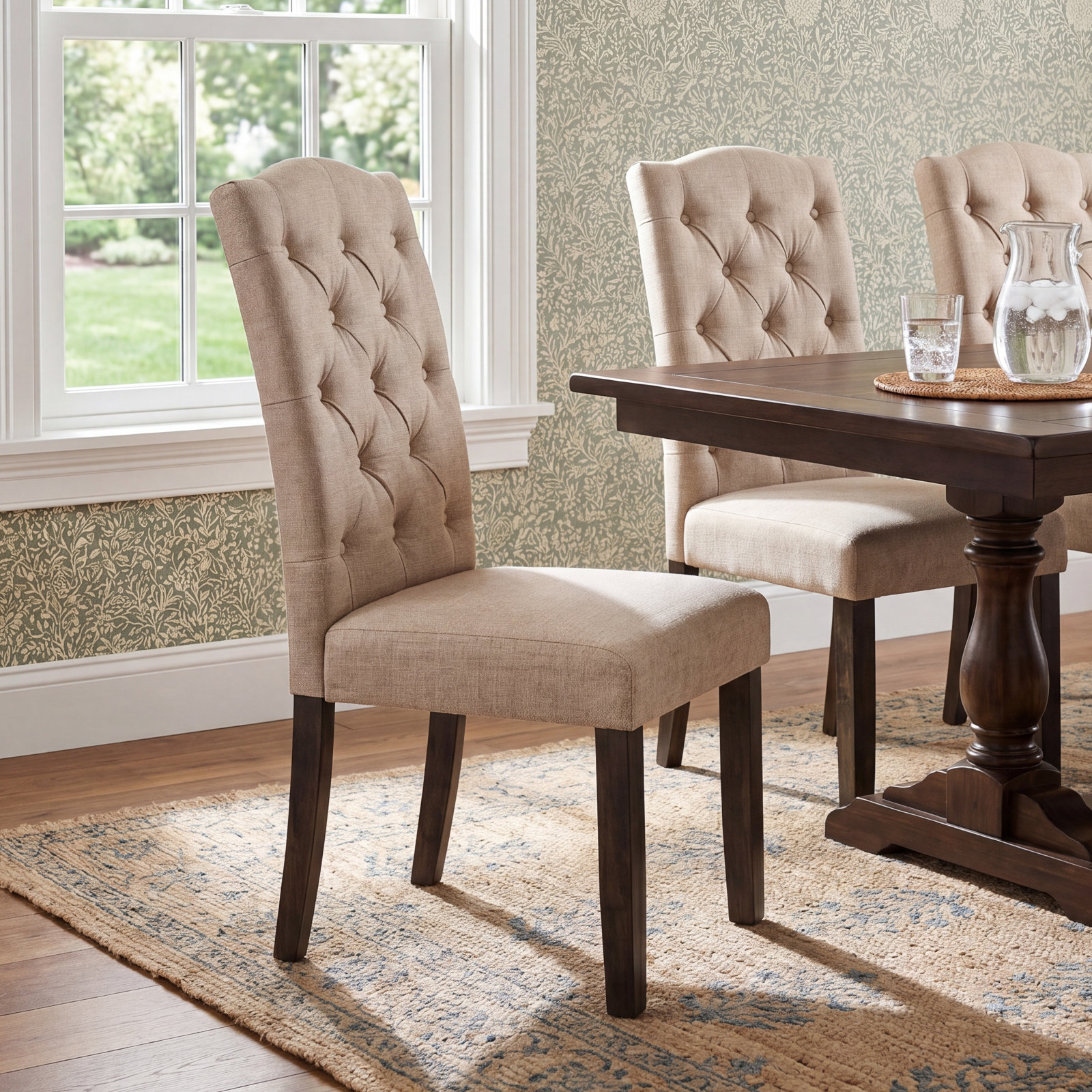 Bianca Acacia Parsons Dining Chair