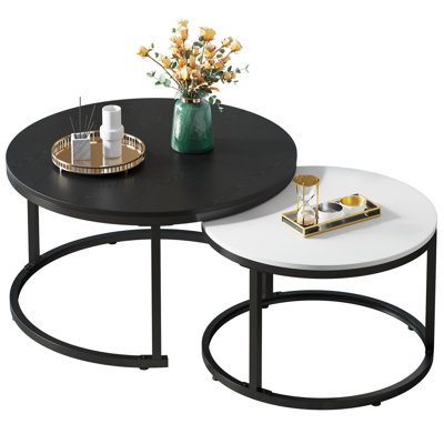 Anacaren Set of 2  Centre Table, Coffee Table Set For Living Room