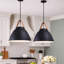Luminaire suspendu en forme de dôme 1 lumière Gianni-171774742-171774736