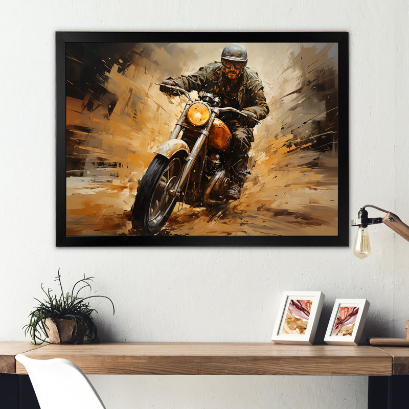 «Speedy», impression d'art mural, H 24 po x l 32 po x P 1 po, Cadre simple noir
