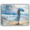 Seaside Reflections - Elegant Watercolor Canvas