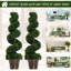 112cm Faux Boxwood Tree in Pot