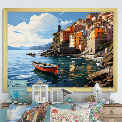 «Beige Italy Cinque Terre I» sur toile
