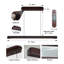 39-Inch Modern Walnut LED Linear Pendant Light - Adjustable Hanging Island Lighting for Dining Room & Kitchen