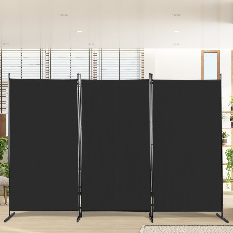 261cm W x 180cm H 3 - Panel Folding Room Divider