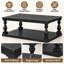 Table basse piédestal classique en placage de pin pour salon et salon-693061015