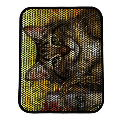 Premium Cat Litter Mat, 18 x 24 inches | 50% PVC / 50% Polyester, Machine Washable & Vacuum Friendly | Durable, Easy-Clean Design for Pet Owners | Protect Your Floors from Litter Messes