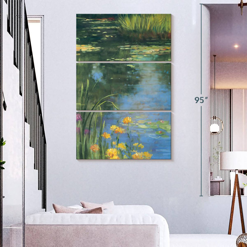 Alvord Garden Pond II, 74" H x 48" W