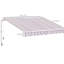Auvent rétractable 10 pi x 8 pi - Parasol de patio avec manivelle et toile d'eau, cadre en aluminium pour terrasse de terrasse, abri à café rayé 10 pi x 8 pi, terrasse d'eau, balcon, rayure