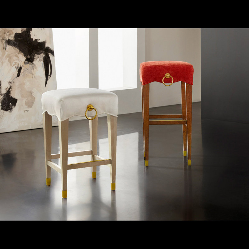 Modern History Counter & Bar Stool, Red, Brown, Bar Stool (30” Seat Height)