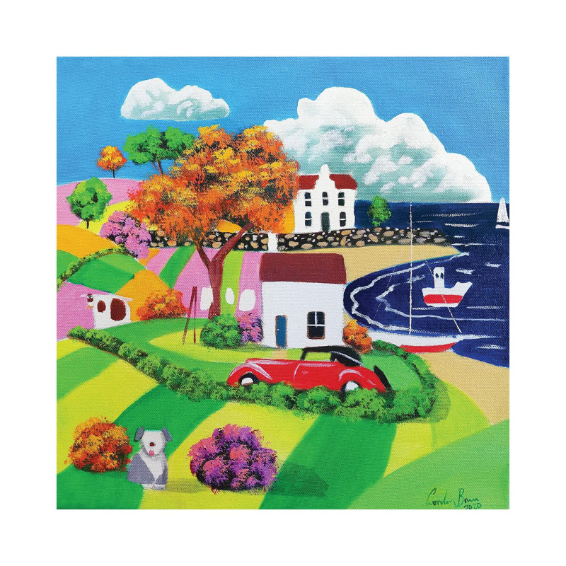 New Car by Gordon Bruce - Wrapped Canvas Print, 66.04 cm H x 66.04 cm W x 1.91 cm D