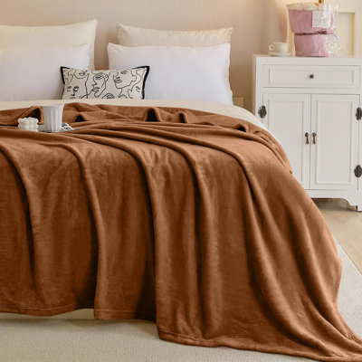 Premium Ultra-Soft Mink Fleece Blanket - Plush, Lightweight & Warm - Cozy Throw for Bed & Sofa
