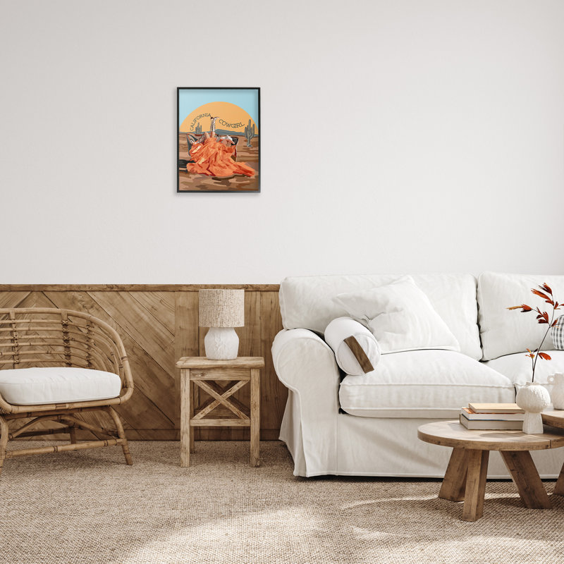 «California Cowgirl Landscape», art de la giclée par Amelia Noyes, Noir, H 20 po x l 16 po