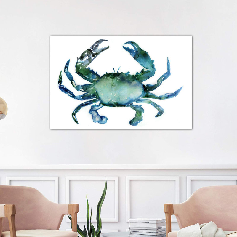 Crab by Edward Selkirk - Wrapped Canvas Painting, 101.6 cm H x 66.04 cm W x 3.175 cm D