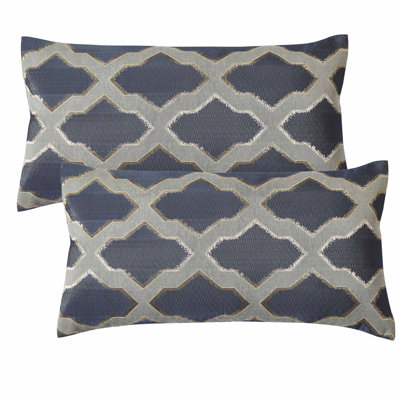 Geometric Rectangular Lumbar Cushion Cover