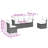 Vidaxl Garden Sofa Set, Cream White-114237400