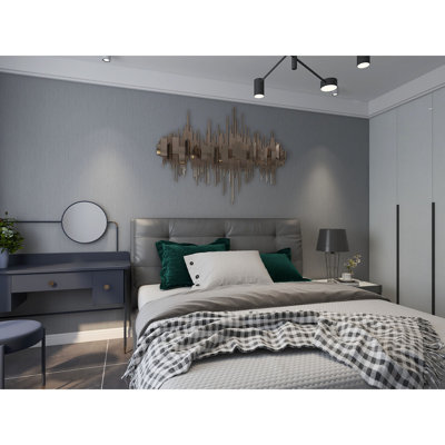 3D Rose Gold Iron Wall Decor Accent