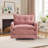 36" Chenille Upholstered Single Swivel Chair-114237957