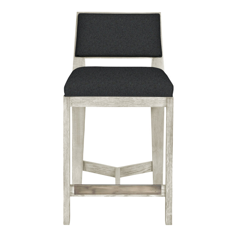 Thom Filicia Solid Wood 32.5" Bar Stool, Ian Lagoon, Wrenn