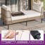 Chaise longue d'extérieur en osier 