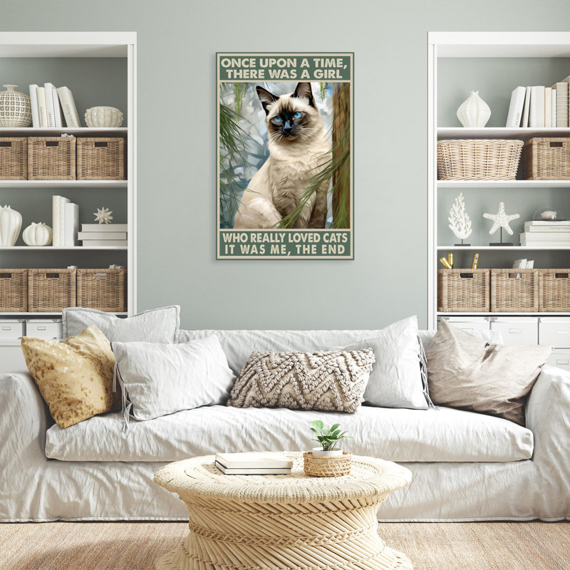 Qui a vraiment aimé les chats sur toile, H 20 po x l 16 po x P 1,25 po