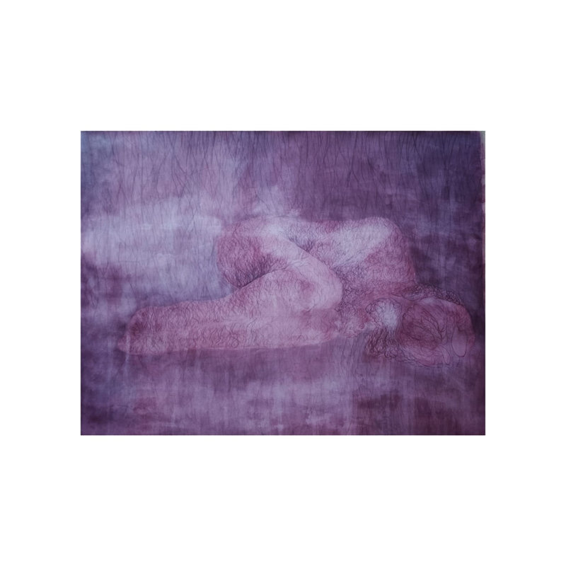 Menarche de la fille | Aquarelle sur papier | Par Aman Kumar Bavariya