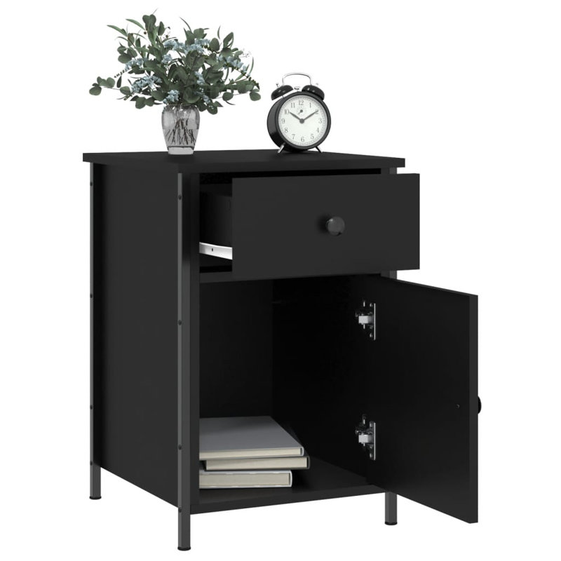 Maybritt 40cm W Bedside Table, Smoked Oak, Individual