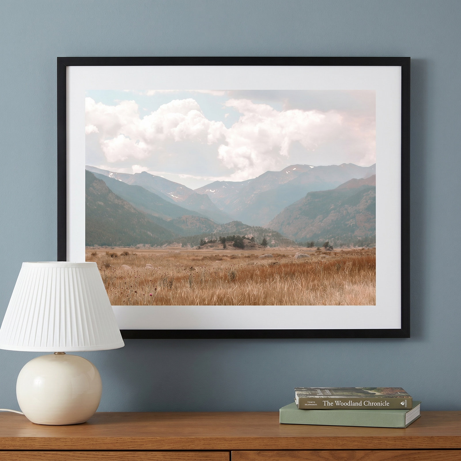 Wanderings by Alicia Abla, 17" H x 21" W x 1" D, Black