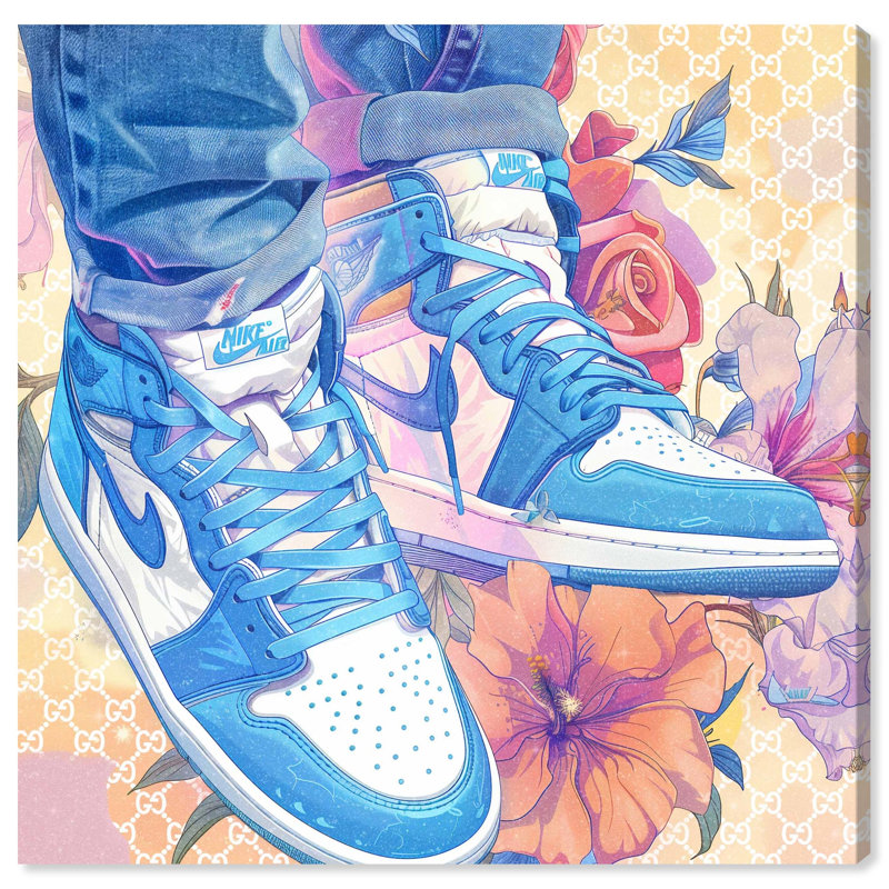Art mural Sneaker, H 24 po x l 24 po, Toile tendue