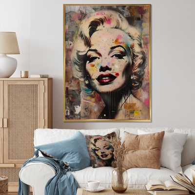 Portrait rétro de Marilyn - impression