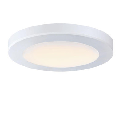 Plafonnier encastré intérieur / extérieur à intensité variable de 6 pouces et 8 watts à DEL à finition blanche avec 5 TCE