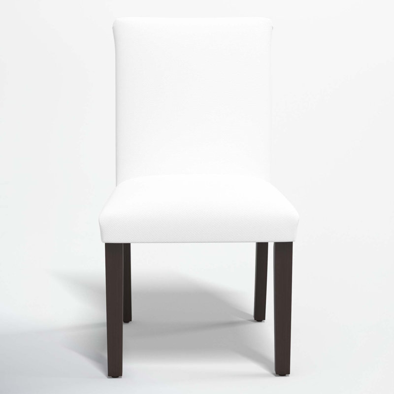 Benson 20'' H Upholstered Side Chair, White Performance Twill