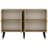 Stylish Console Table, Sapphire Oak & Gold, 47.2 x 31.5 x 11.8 inches | 100% Melamine Coated Particle Board, Thickness: 0.7 inches | Modern Design, Perfect for Living Room, Entryway, or Office Decor-2017047883