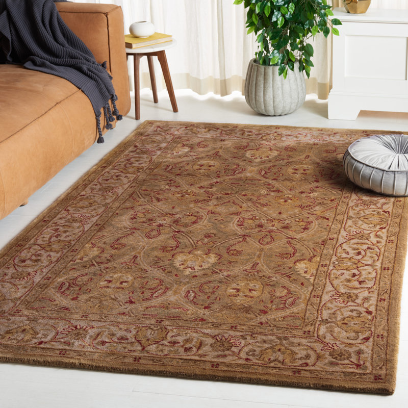 Tapis oriental en laine touffeté à la main Evie, Rectangle de 5 pi x 8 pi