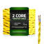 Harber 2Core Twisted Vintage Coloured 0.75Mm Braided Fabric Flexible Electrical UK Lighting Wire Cable-702575798