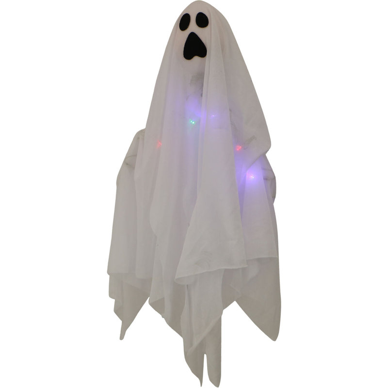 2 Piece Light-Up Ghost Figurine Set