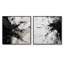 Ensemble de 2 royaumes abstraits noirs et blancs-866174241-866174237