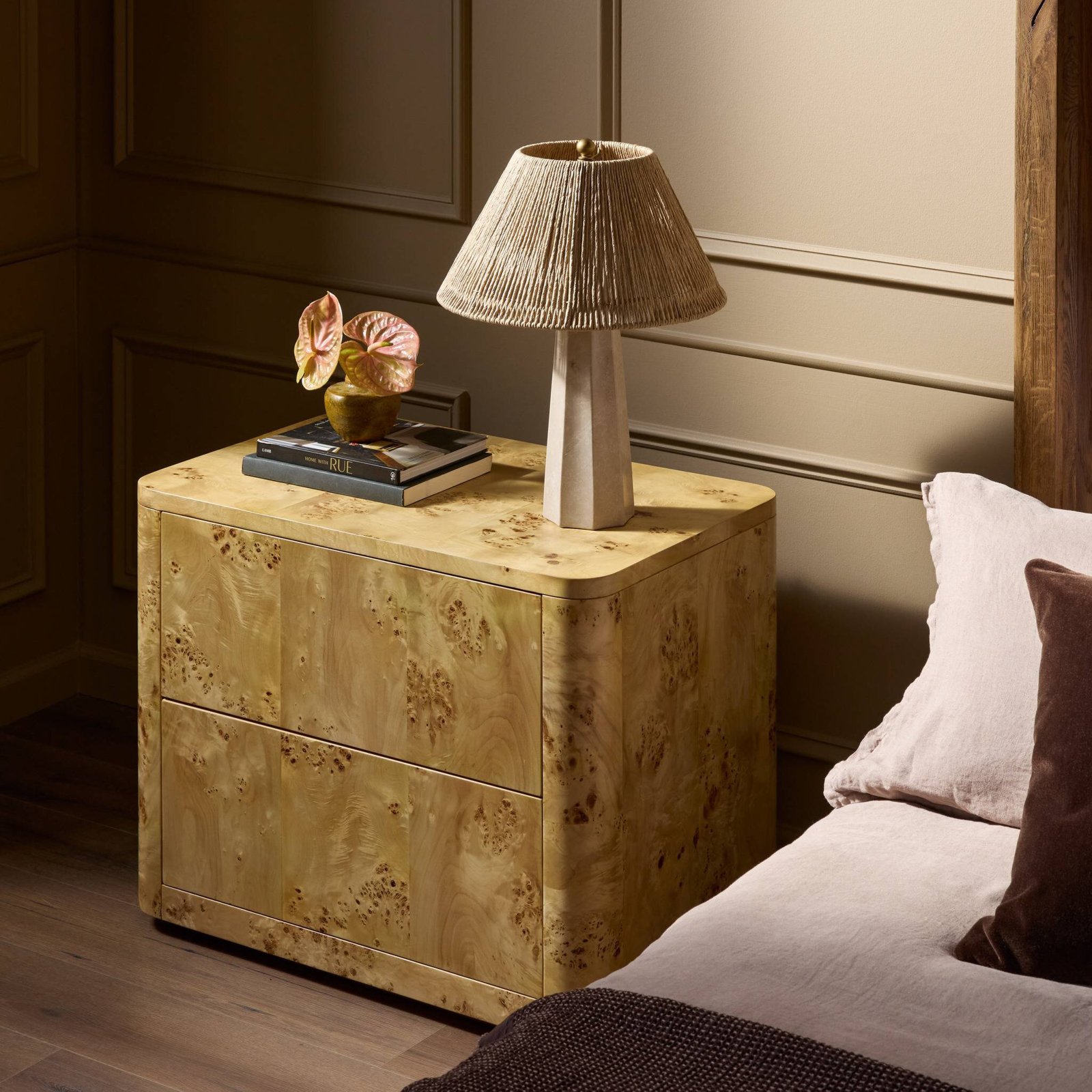 Lisle Burl Nightstand