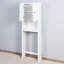 Organisateur de salle de bain au-dessus de la toilette, tablette réglable, blanc, 24,24 x 7,85 x 68,19 pouces