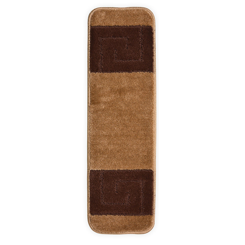 Tapis d'escalier en latex lavable antidérapant, Cappucino, 15