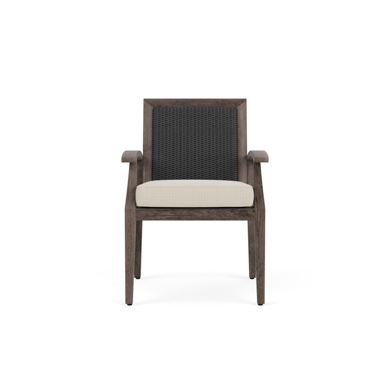 Frontier Outdoor Dining Armchair, Calidora Mist, Charcoal