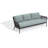84.5" Wide Patio Sofa with Cushion-1617078623